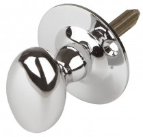 Carlisle Brass AA33CP Oval Thumb-turn on Rose for Security Bolt Polished Chrome 14.55
