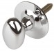 Carlisle Brass AA33CP Oval Thumb-turn on Rose for Security Bolt Polished Chrome