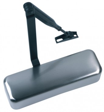 Arrone AR6900-D-SE Door Closer c/w Silver Cover & Black Arm