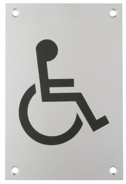 150 x 100mm Sign Disabled Figure Self Adhesive SAA