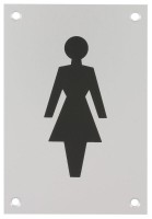 150 x 100mm Sign Female Figure Self Adhesive SAA 5.49