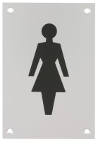 150 x 100mm Sign Female Figure Self Adhesive SAA 5.49