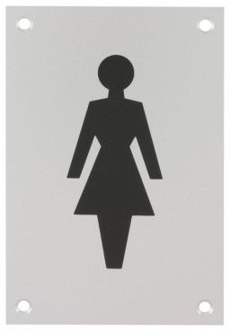 150 x 100mm Sign Female Figure Self Adhesive SAA