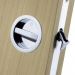 Manital Sliding Pocket Door Bathroom Lock Set ART55BCP Polished Chrome