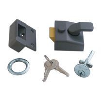 Asec AS1703 Narrow 40mm Deadlocking Rim Nightlatch DMG/SC