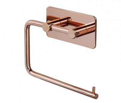 Adhesive Toilet Roll Holder T602PCU Polished Copper