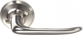 ASSA 6696 Sprung Lever Door Handles Satin Chrome Pair 94.77