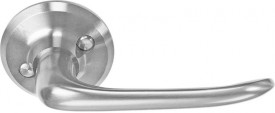 ASSA 696 Unsprung Lever Door Handles Satin Chrome Pair 92.82