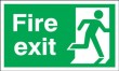 BS5499 Self Adhesive Fire Exit Running Man Signs