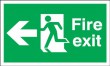 BS5499 Self Adhesive Fire Exit Running Man Arrow Signs