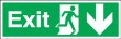BS5499 Self Adhesive Exit Running Man Arrow Signs