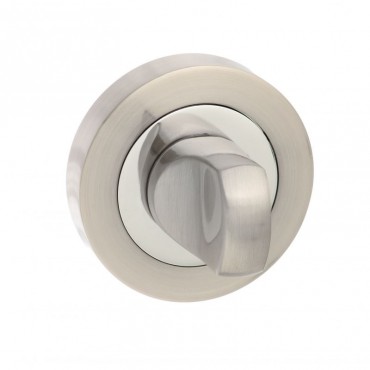 Mediterranean Bathroom Turn & Release M-WC-SN/CP Satin Nickel / Polished Chrome