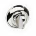 Mediterranean Bathroom Turn & Release on Radius Rose MC-WC-CP Polished Chrome