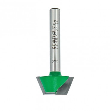 Trend Bevel Trimmer Router Bit  C046x1/4TC Chamfer A= 67 Degree x 22.2mm Dia