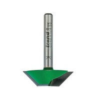Trend Bevel Trimmer Router Bit C048x1/4TC Chamfer A= 45 Degree x 34.9mm Dia 38.43