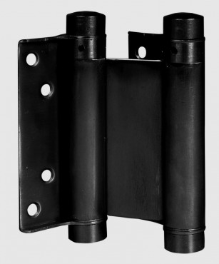 D&E 100mm Compact Double Action Spring Hinges Matt Black Finish per pair