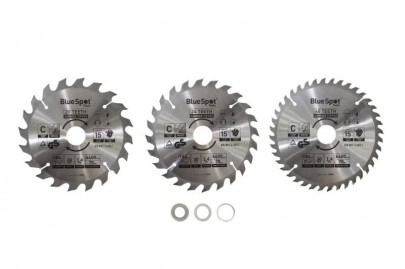 BlueSpot Circular Saw Blades TCT Set of 3 184mm x 30mm 19400