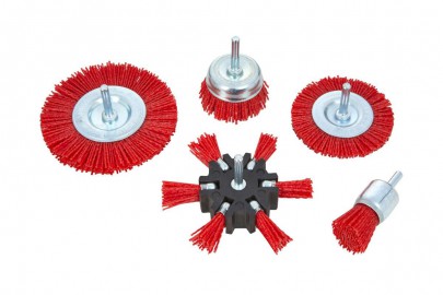 BlueSpot 5 Piece Nylon Abrasive Brush Set 19225