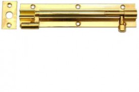 Barrel Bolt 100mm Necked Brass 4.72