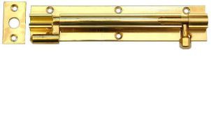 Barrel Bolt 100mm Necked Brass