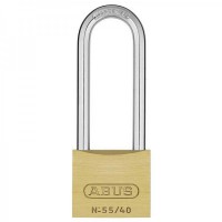 Abus 55/40HB63C 40mm Brass Long Shackle Padlock 14.45