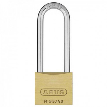 Abus 55/40HB63C 40mm Brass Long Shackle Padlock