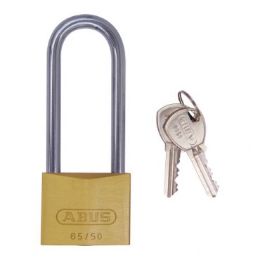 Abus 65/40 HB63C Brass Long Shackle Padlock