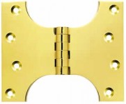 3926 100mm x 50mm x 100mm Parliament Hinge Brass per single 11.98