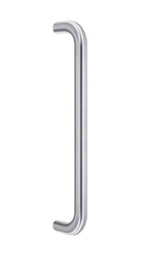 Pull Handle Bolt Fix Contract 300mm x 19mm Polished Stainless Steel