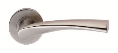 Eurospec Steelworx Door Handles Lever on Rose CSL1121SSS G304 Satin Stainless Steel