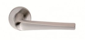 Eurospec Steelworx Door Handles Lever on Rose CSL1160SSS G304 Satin Stainless Steel 28.57