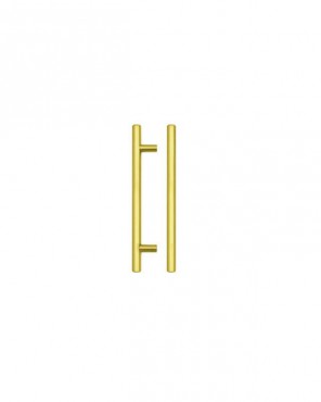Fulton & Bray186mm T Bar Cabinet Handle 128mm Centres Brushed Gold