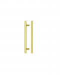 Fulton & Bray 220mm T Bar Cabinet Handle 160mm Centres Brushed Gold 2.16