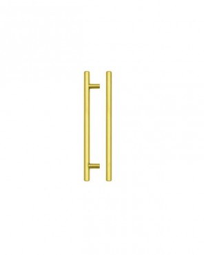 Fulton & Bray 220mm T Bar Cabinet Handle 160mm Centres Brushed Gold