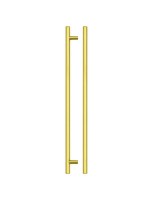 Fulton & Bray 380mm T Bar Cabinet Handle 320mm Centres Brushed Gold 3.82