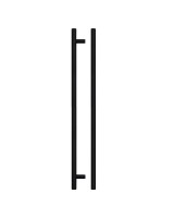 Fulton & Bray 380mm T Bar Cabinet Handle 320mm Centres Matt Black 3.10