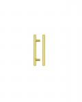 Fulton & Bray 156mm T Bar Cabinet Handle 96mm Centres Brushed Gold 1.66