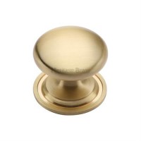 Marcus C2240 25mm Round Cabinet Knob with Rose Satin Brass 4.48