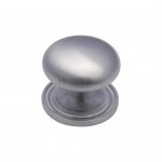 Marcus C2240 25mm Round Cabinet Knob with Rose Satin Chrome 4.58