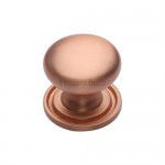 Marcus C2240 25mm Round Cabinet Knob with Rose Satin Rose Gold 4.58