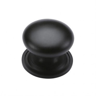 Marcus C2240 32mm Round Cabinet Knob with Rose Matt Black