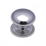 Marcus C2240 32mm Round Cabinet Knob with Rose Polished Chrome 7.08