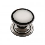 Marcus C2240 32mm Round Cabinet Knob with Rose Polished Nickel 7.08