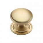 Marcus C2240 32mm Round Cabinet Knob with Rose Satin Brass 7.08