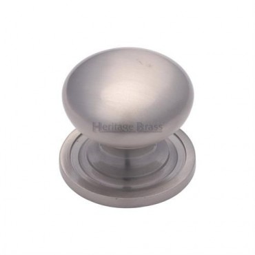 Marcus C2240 32mm Round Cabinet Knob with Rose Satin Nickel