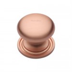 Marcus C2240 32mm Round Cabinet Knob with Rose Satin Rose Gold 7.08