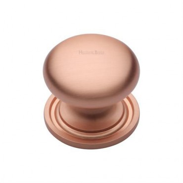 Marcus C2240 32mm Round Cabinet Knob with Rose Satin Rose Gold