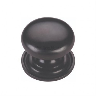 Marcus C2240 38mm Round Cabinet Knob with Rose Matt Black