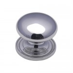 Marcus C2240 38mm Round Cabinet Knob with Rose Polished Chrome 9.86