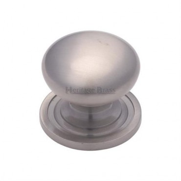 Marcus C2240 38mm Round Cabinet Knob with Rose Satin Nickel